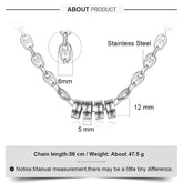 Custom Name Bead Necklace for Men